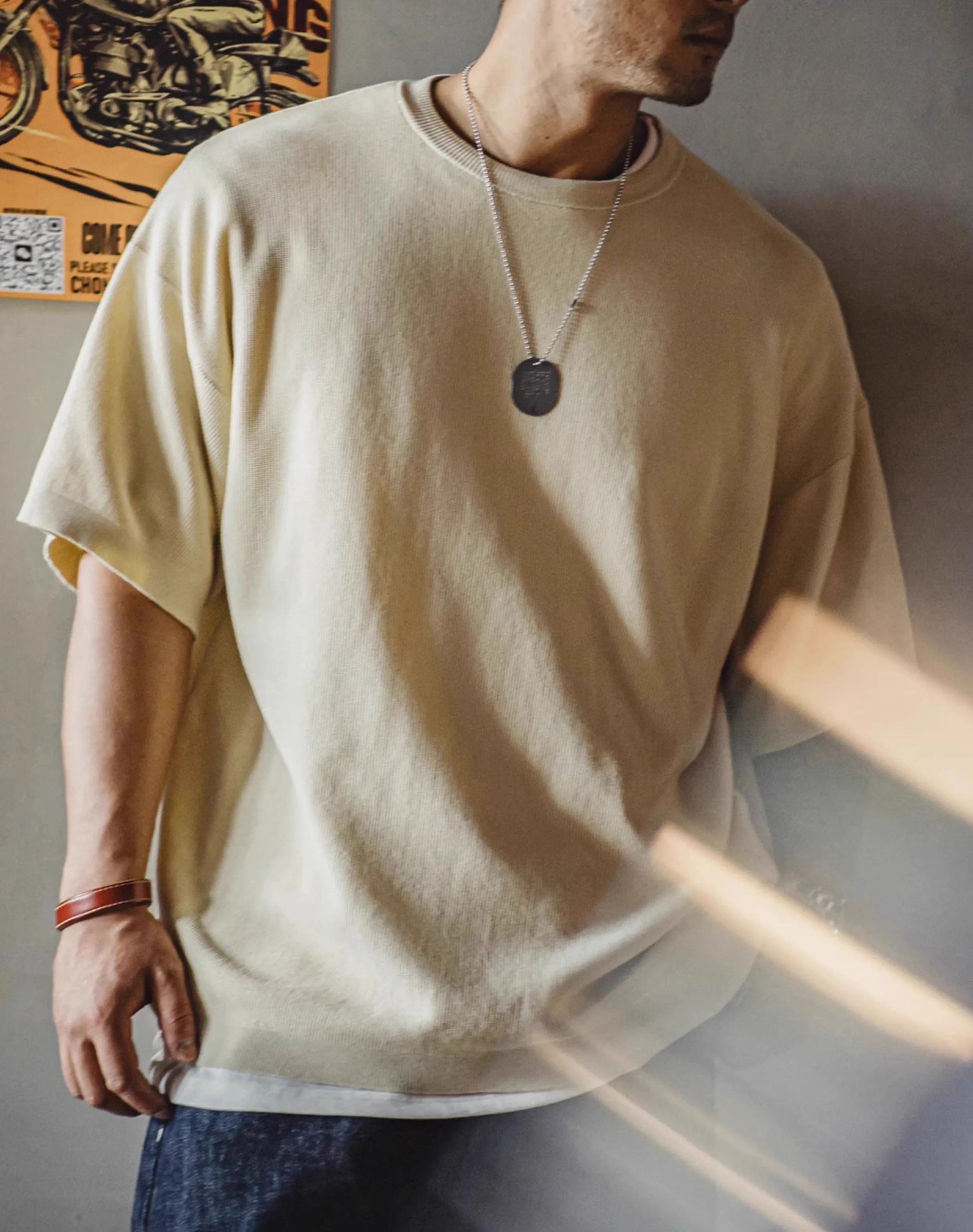 American Workwear lyocell Cool Versatile Knitted Men's T-Shirt