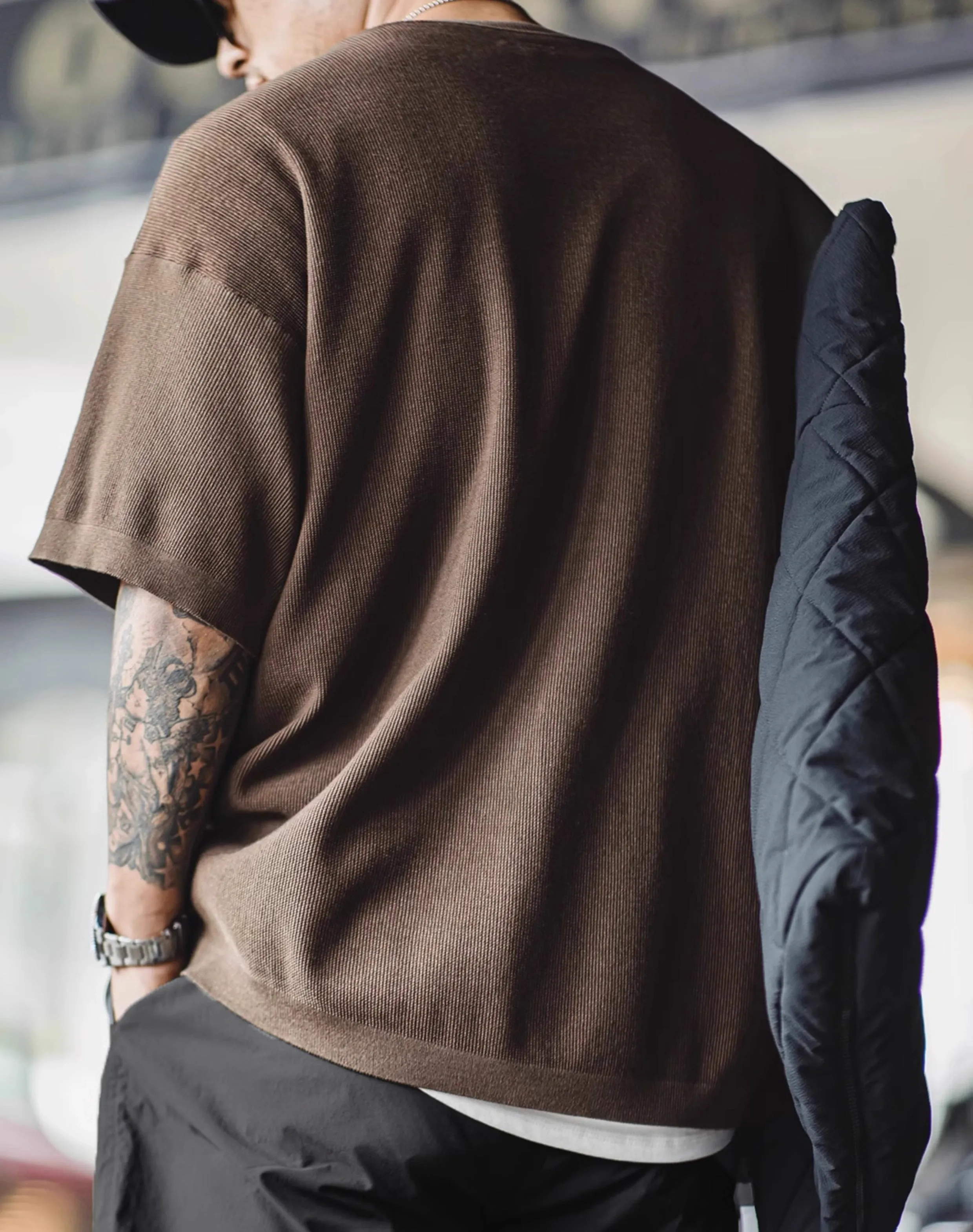 American Workwear lyocell Cool Versatile Knitted Men's T-Shirt