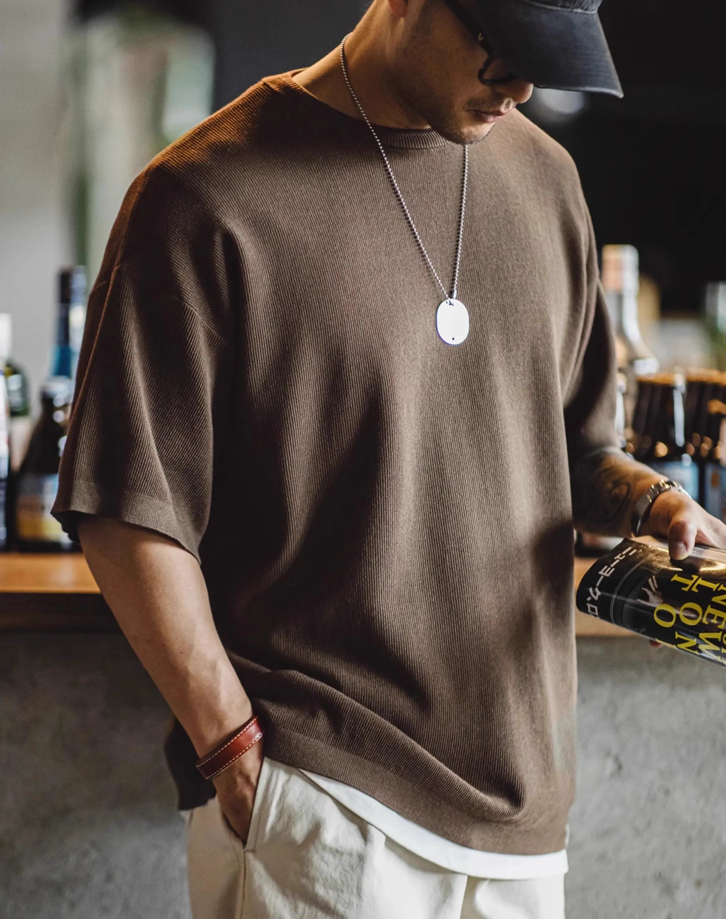 American Workwear lyocell Cool Versatile Knitted Men's T-Shirt