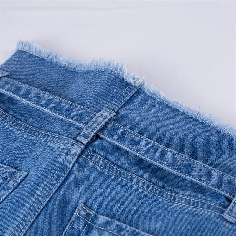 Autumn Trendy Tassels High Waist Jeans - GlamzLife