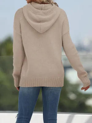 Casual Knitted Hoodie