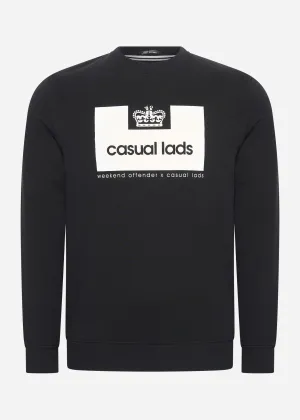 Casual Lads sweater - black