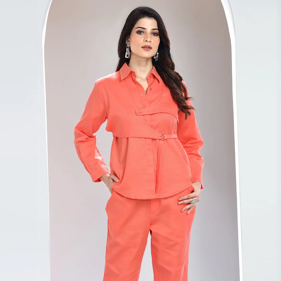 Chic Peach Co-ord Set