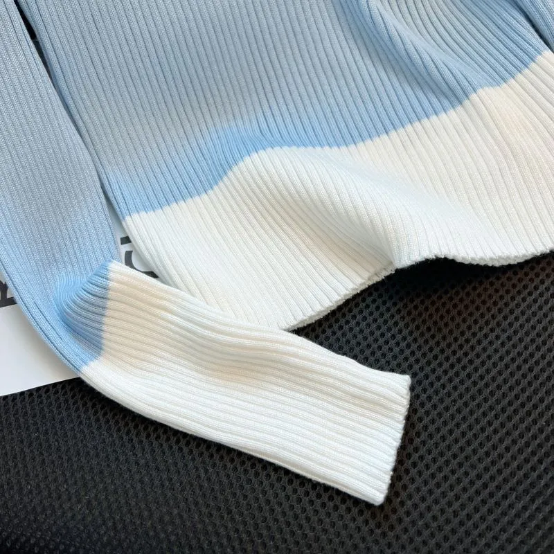 Color Clashing Pit Stripe Knitwear