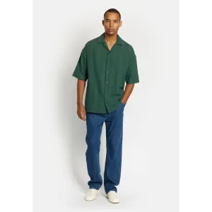 DPTextured Cuban Shirt - Olive