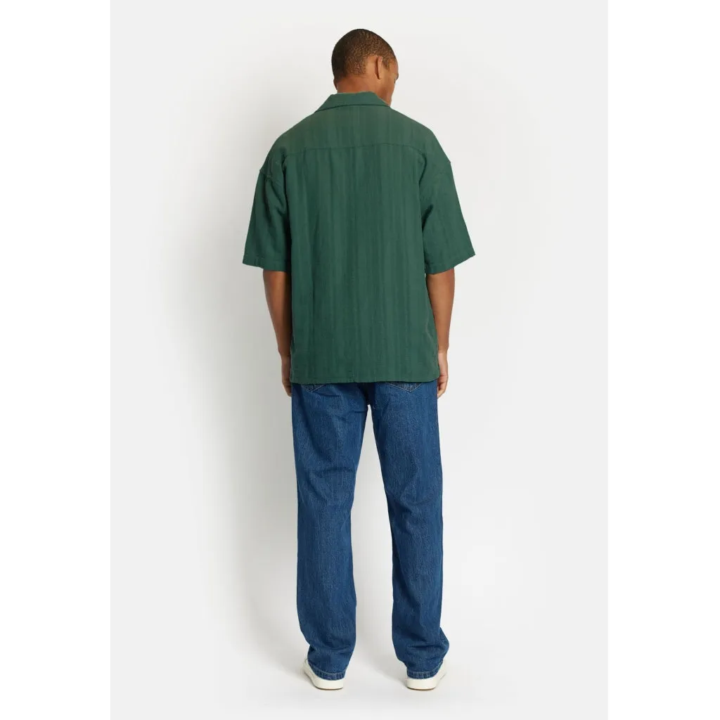 DPTextured Cuban Shirt - Olive