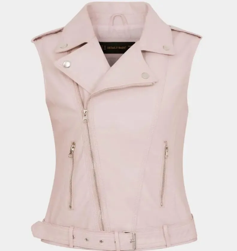Faux Leather Waistcoat Jacket Edgy Style & Modern Comfort