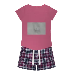Illusion Women's Sleepy Tee and Flannel Short