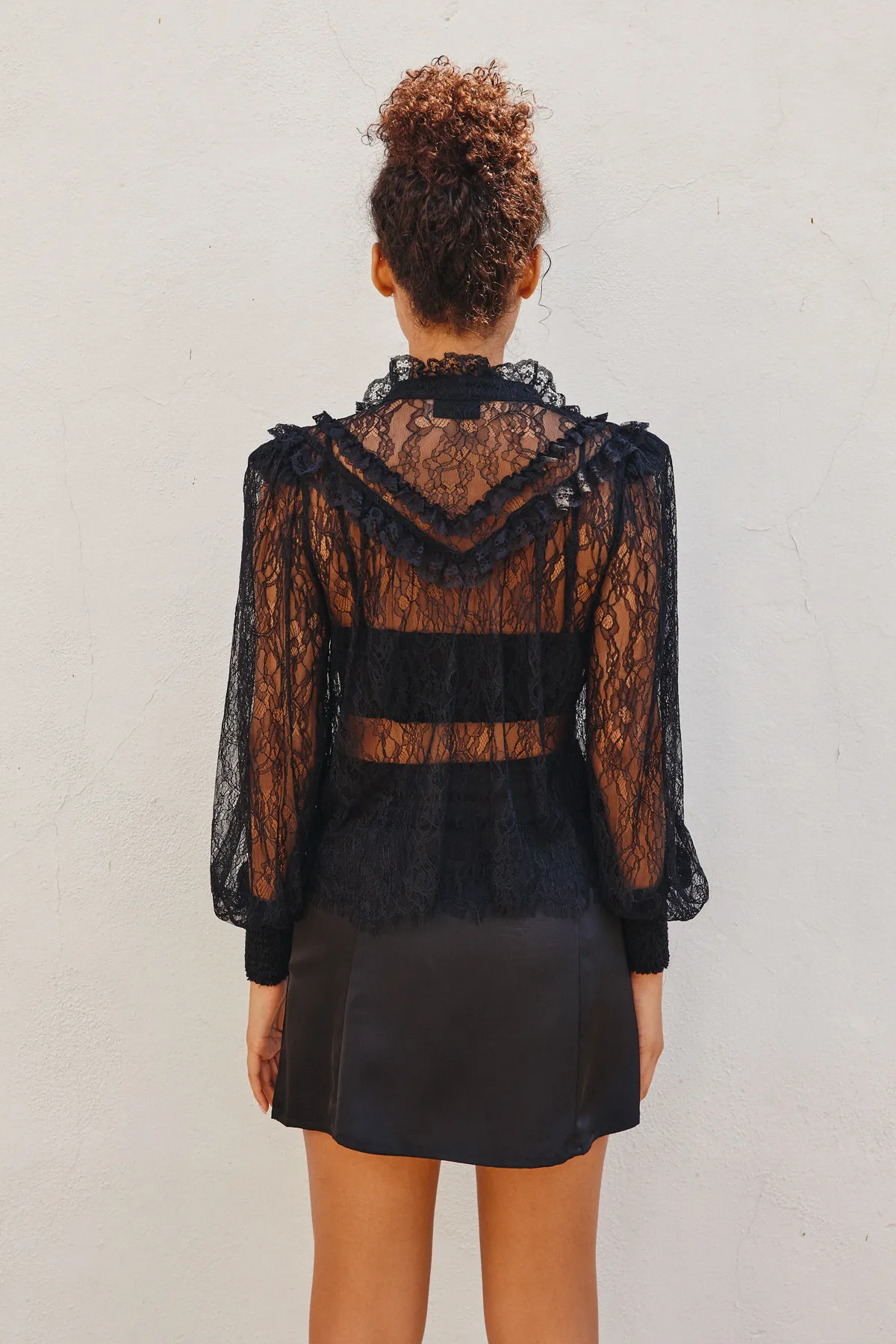 Lace Long Sleeve Blouse