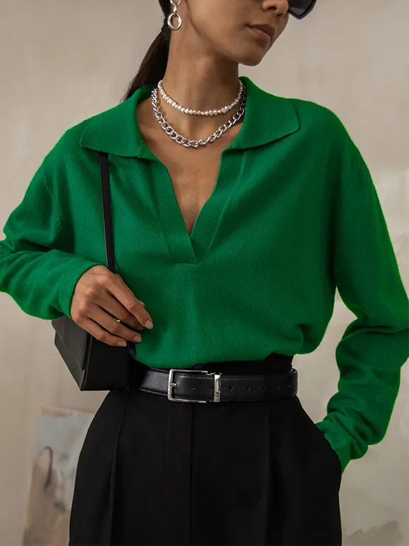 MIRA | Casual Collared Sweater