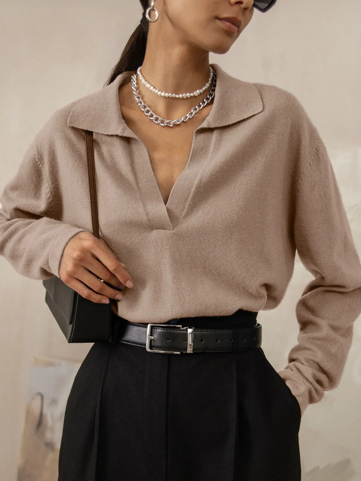 MIRA | Casual Collared Sweater