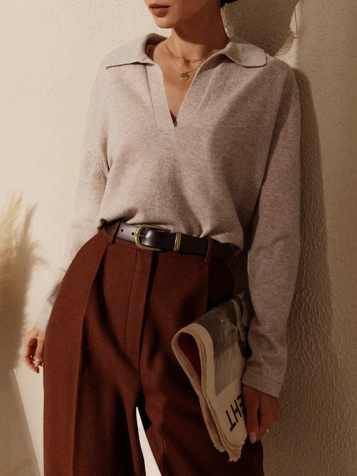 MIRA | Casual Collared Sweater