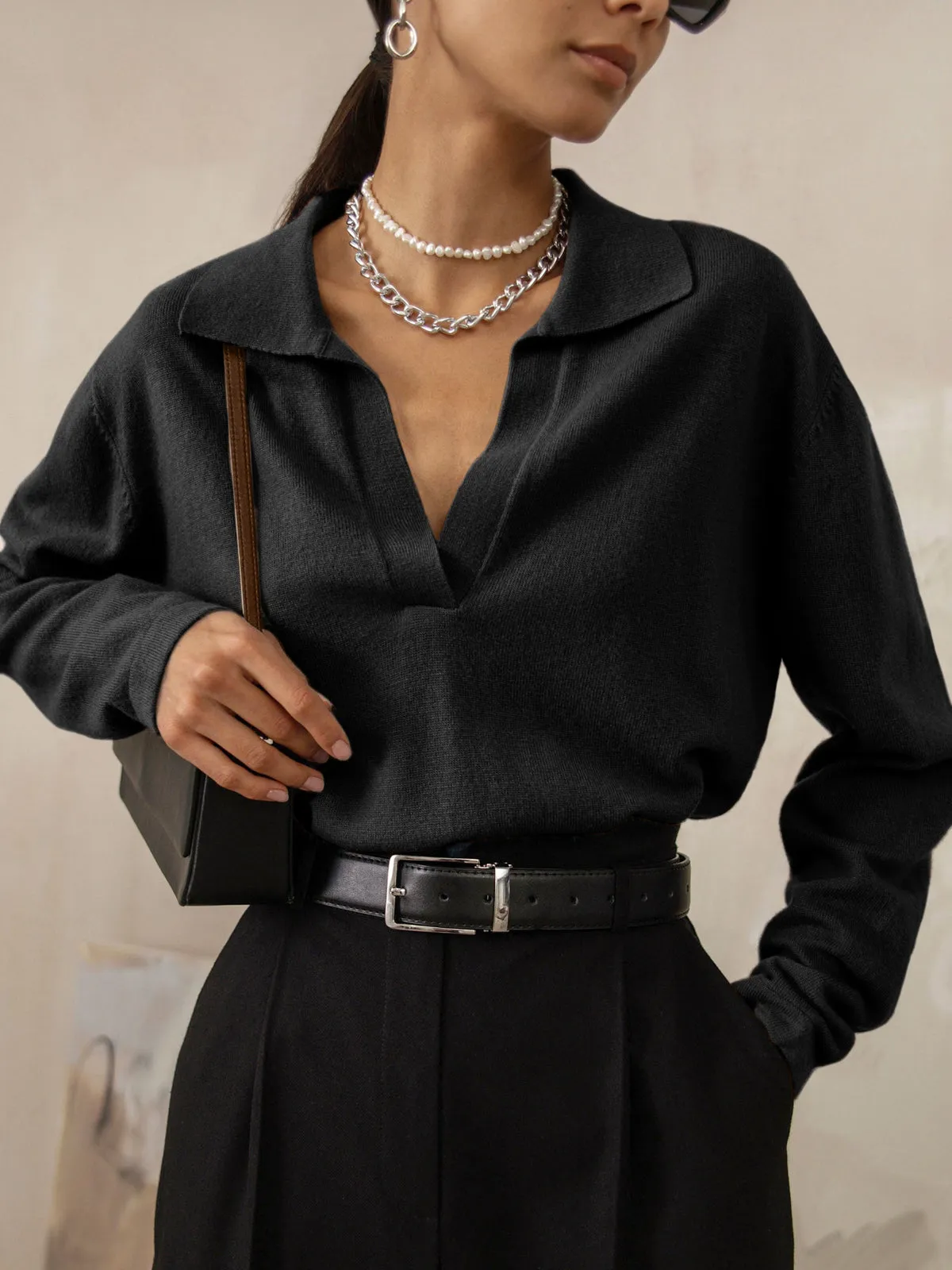 MIRA | Casual Collared Sweater