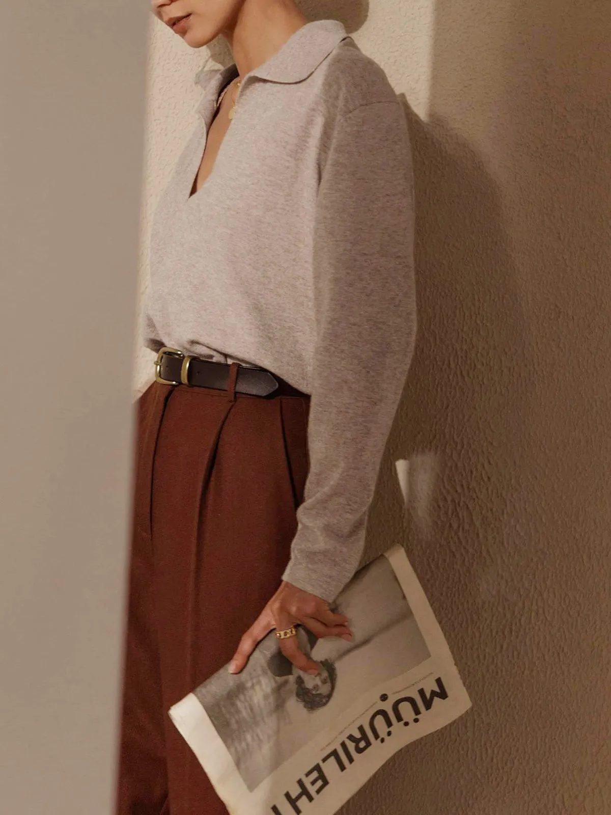 MIRA | Casual Collared Sweater