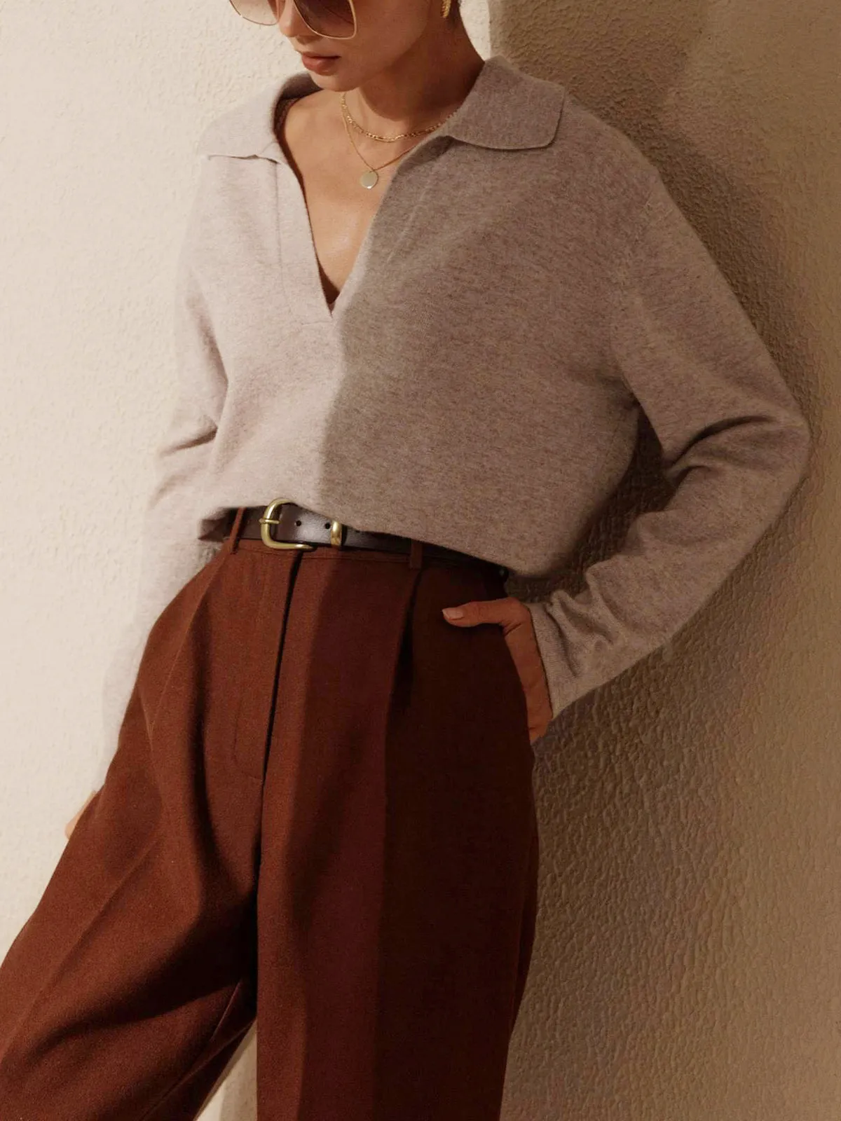 MIRA | Casual Collared Sweater