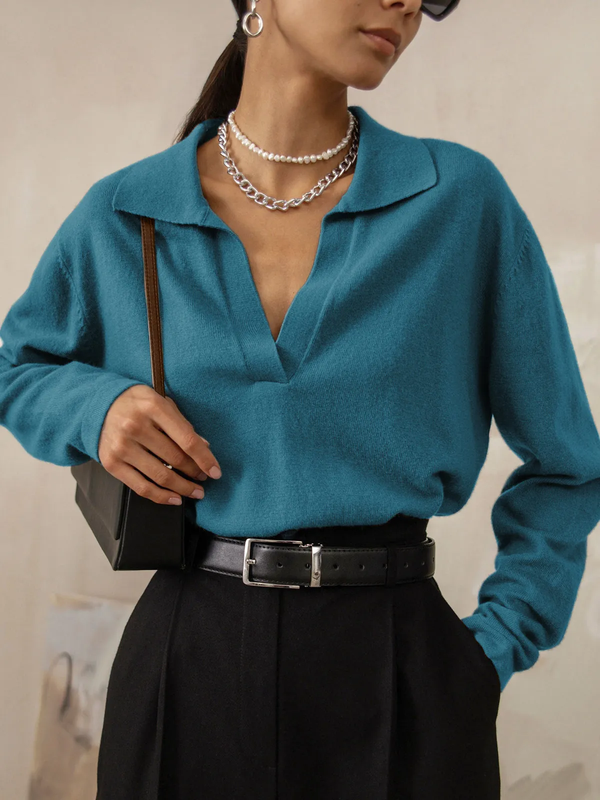 MIRA | Casual Collared Sweater