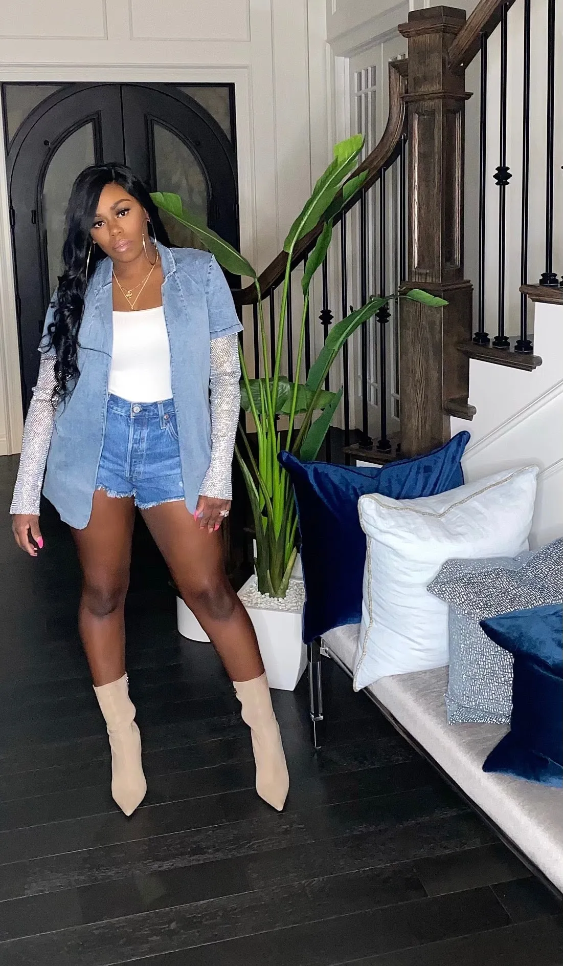 "Trendy Girls" Mesh Blazer