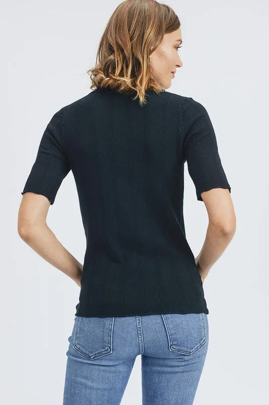 Ribbed Sweater Top