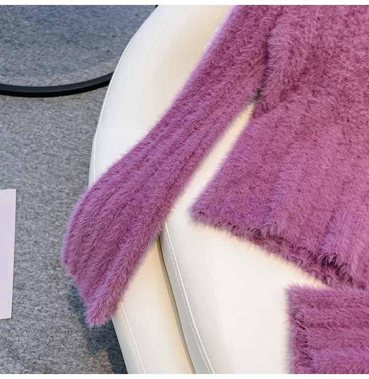Solid Color Square Collar Bottoming Knitwear