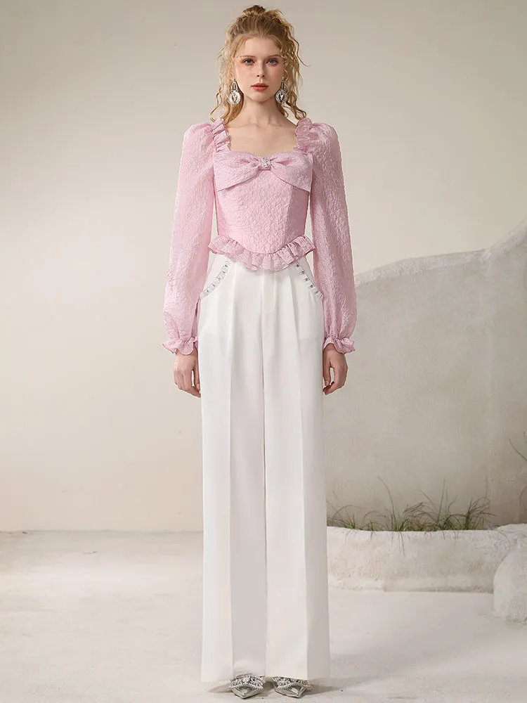Straight Wide Simple Loose Chic Classy Pants