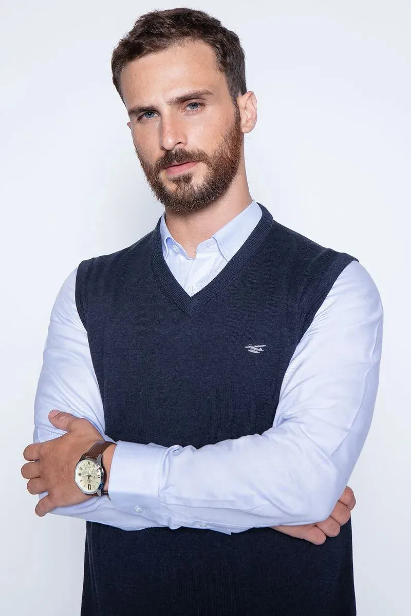 Sweater navy hombre casual smart