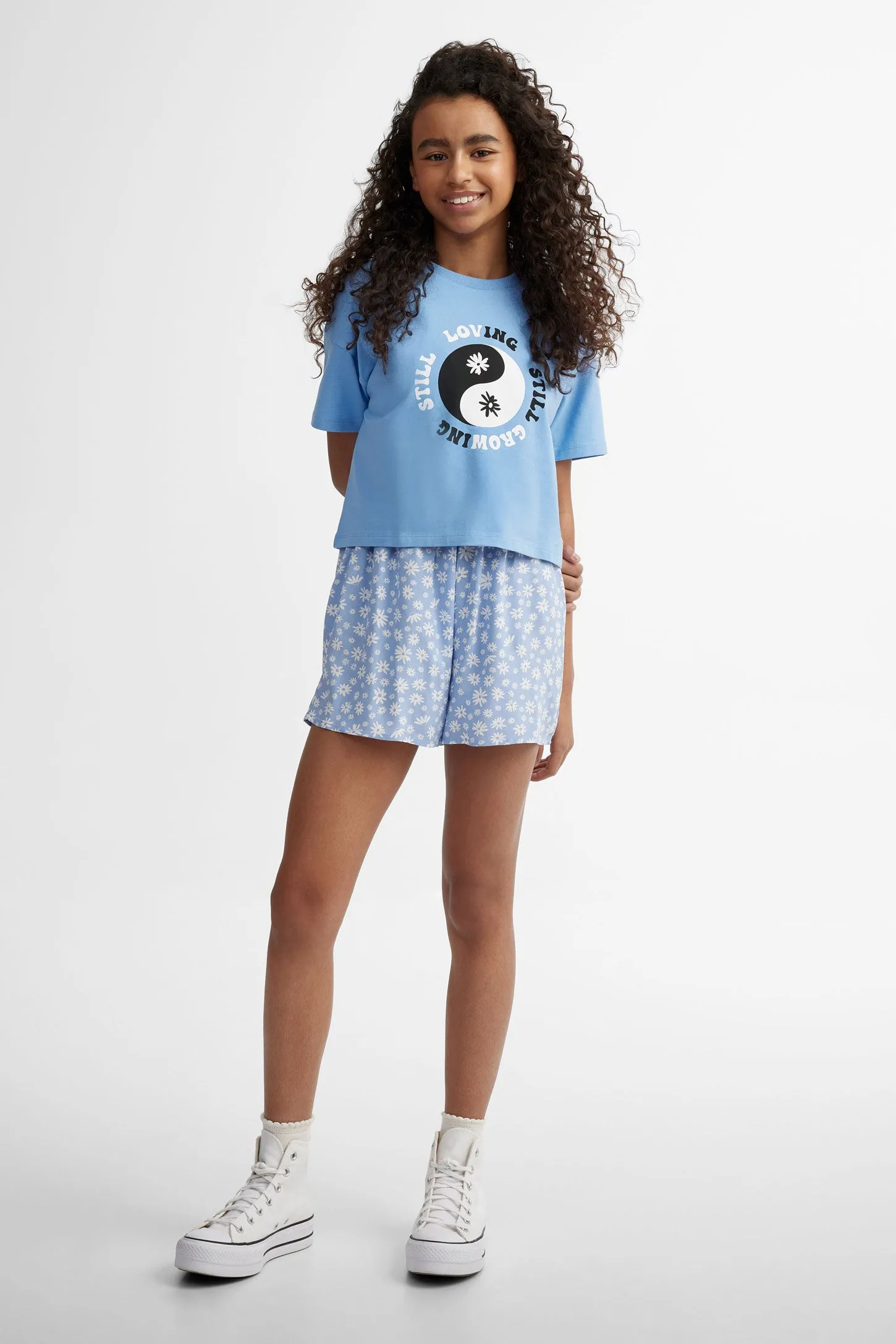 T-shirt imprimé en coton - Ado fille
